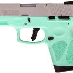 Taurus G2S Handgun 9mm Luger 7rd Magazines 3.2" Barrel Stainless Slide/Cyan Grip