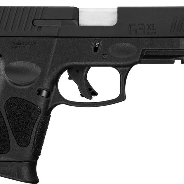 Taurus G3XL Handgun 9mm Luger 12rd Magazines(2) 4" Barrel Tenifer Matte Black Finish Steel Sights