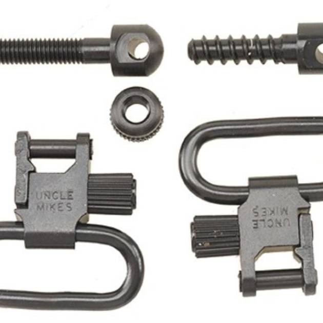 Uncle Mike's QD Machine Screw Type Swivel - 1" Black
