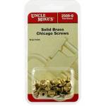 Uncle Mike's Chicago Brass Screws - 24 Pack