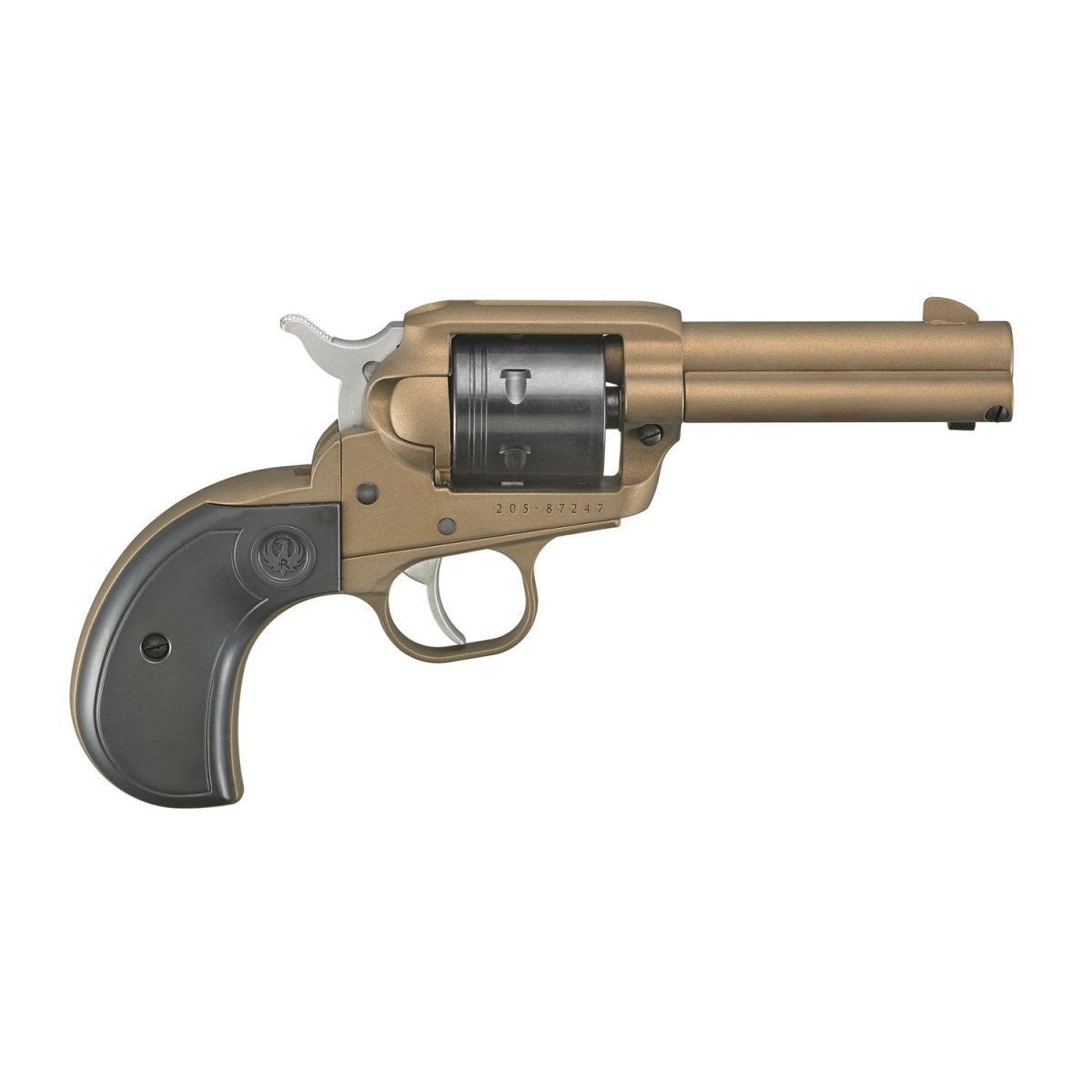 Ruger Wrangler Birdshead Handgun .22LR 6rd Capacity 3.75" Barrel Aluminum Alloy Frame Brunt Bronze Cerakote Finish