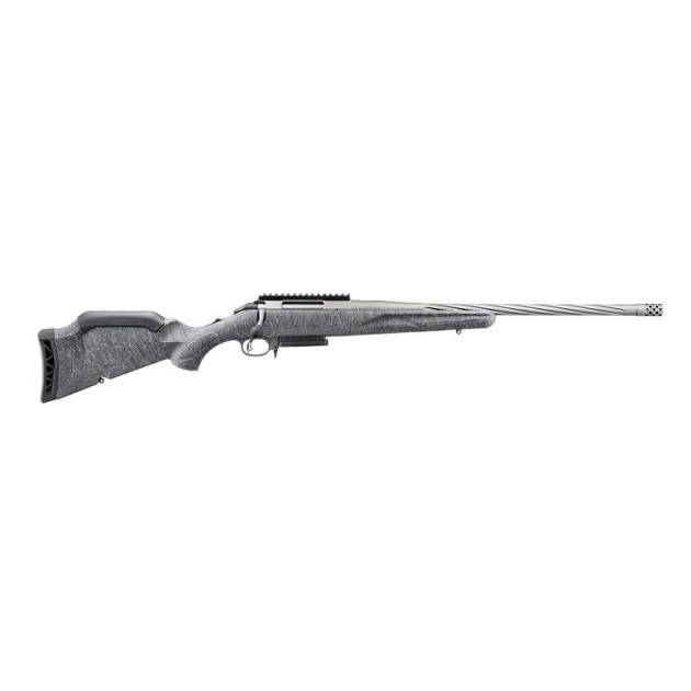 Ruger American Rifle Gen II 7mm-08 Rem 3rd Magazine 20" Fluted Threaded Barrel Gray Splatter Stock