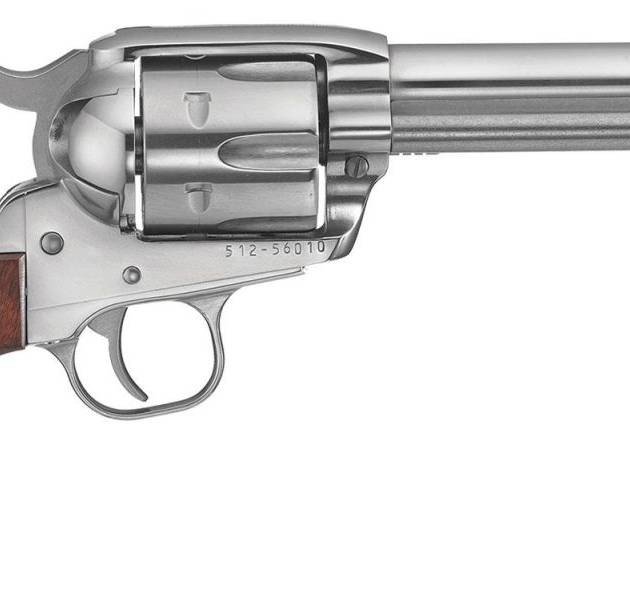 RUGER VAQUERO STAINLESS 45 COLT SA REVOLVER 4.62 BBL Gloss STS