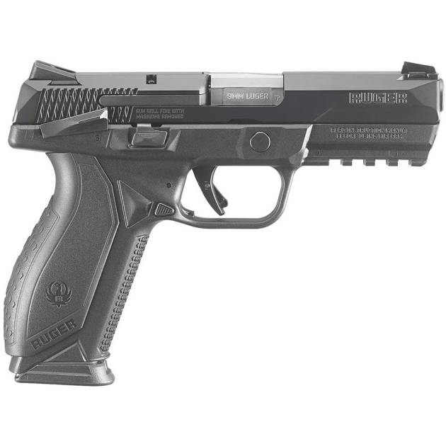 Ruger American Duty Frame Handgun 9mm Luger 10rd Magazine 4.2" Barrel Black with Safety