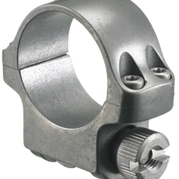 Ruger Steel Scope Ring - Single (3KTG) 1" Low .812" Height - Target Grey Stainless Finish