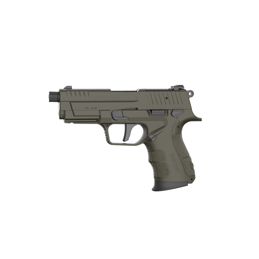 Retay RXP22 Handgun .22 LR 10rd Magazines(2) 4" Threaded Barrel OD Green Frame/Slide