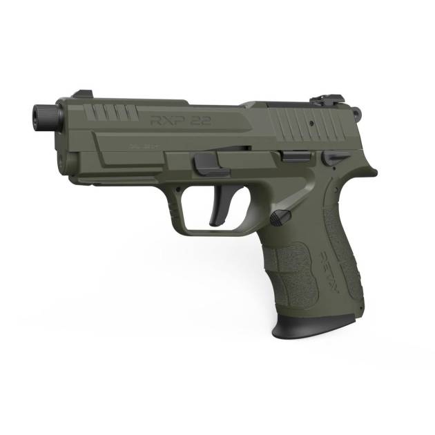 Retay RXP22 Handgun .22 LR 13rd (1) & 18rd (1) Magazines 4" Threaded Barrel OD Green