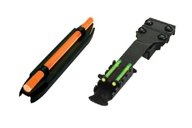 Hiviz C-Series Magnetic Turkey/Deer Sight Set Green/Orange Front Green Rear Narrow Model