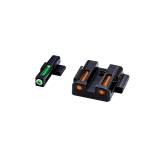 HIVIZ LiteWave H3 sight Orange/Green LitePipe/White front ring fits S&W Shield models