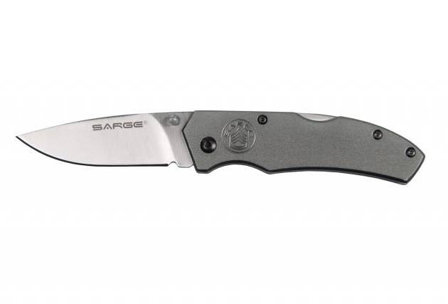 Sarge knives Gray Electro Lock Back Folder