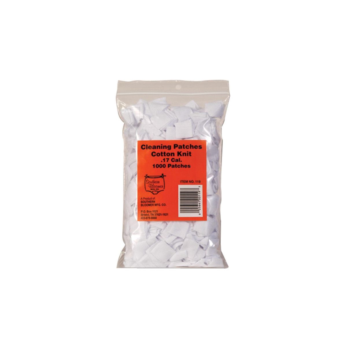 Southern Bloomer Rifle Patches .17 cal Rifle Patches - 1000/ct