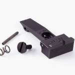 Wilson Combat Rear Sight for Colt 2020 Python/Anaconda Adjustable Serrated Blade Black with Square Notch