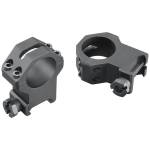 Weaver 4-Hole Tactical Picatinny Aluminum Scope Rings 1" XX-High Matte