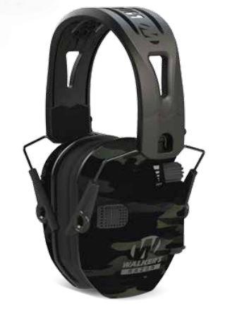 Walker's  Razor Tacti-Grip Ear Muffs -Camo Gray 23NRR