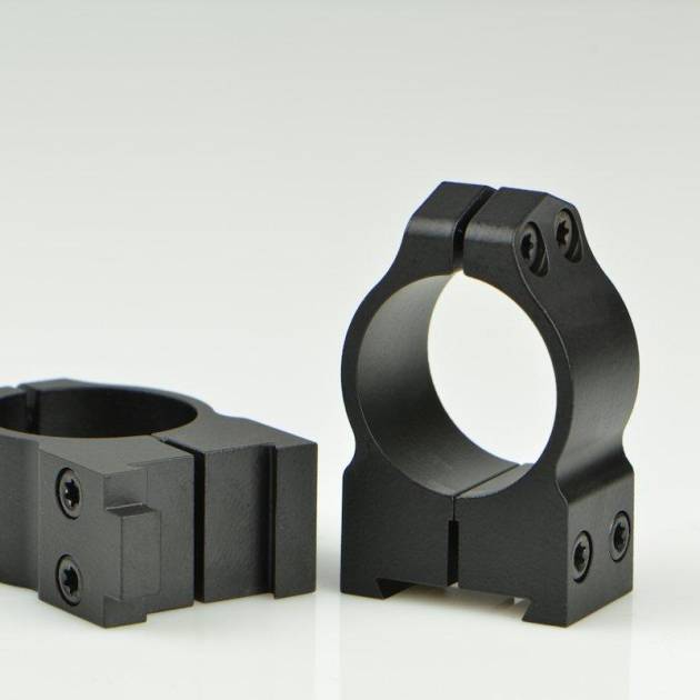 Warne 2-Piece Maxima Fixed (19mm Dovetail) Scope Ringmounts with Grooved Receiver Fits CZ550 1" Medium Matte