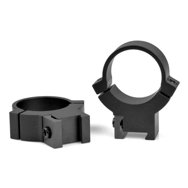 Warne 722M Rimfire Rings 1" High Black