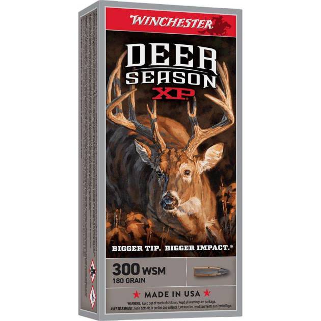 Winchester Deer Season XP Rifle Ammunition .300 WSM 180gr PT 2900 fps 20/ct