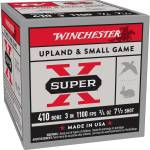 Winchester Super-X High-Brass Shotshells .410 ga 3" 3/4 oz 1100 fps #7.5 25/ct