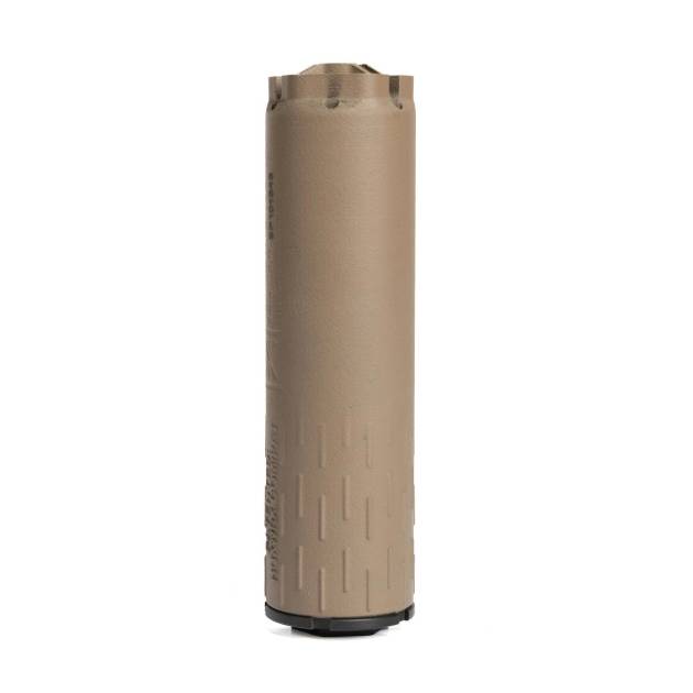 HUXWRK Flow 9K PCC Direct Thread Suppressor 9mm Luger 4.9" Length FDE
