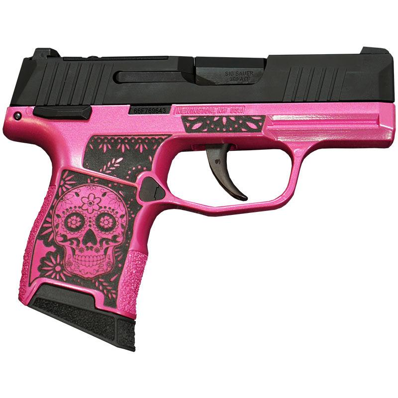 Sig Sauer P365-380-BSS-MS Exclusive "Sugar Skull" Pink Medusa Handgun .380 10rd Magazines (2) 3.1" Barrel