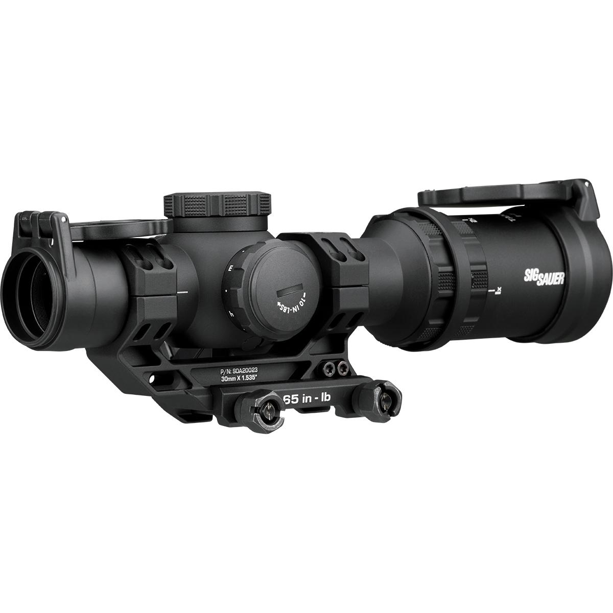Sig Sauer Tango-MRS Compact Rifle Scope 1-6x24 30mm SFP BDC6 Illum. Black with Romeo 1 Red Dot