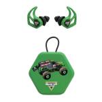 Axil Monster Jam X30i Ear Plugs 15dB or 19dB Grave Digger Green