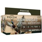 Fiocchi Arkansas Steel Waterfowl Shotshells 12ga 3" 1-1/5oz 1550 fps #2 100/ct