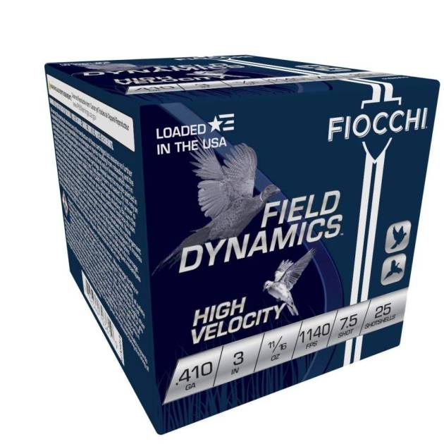 Fiocchi High Velocity Shotshells .410ga 3" #7.5-Shot 11/16oz. 25/ct