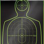 TRUGLO TRU-SEE Self Adhesive Targets - Handgun 12x18 Green 12 Pack