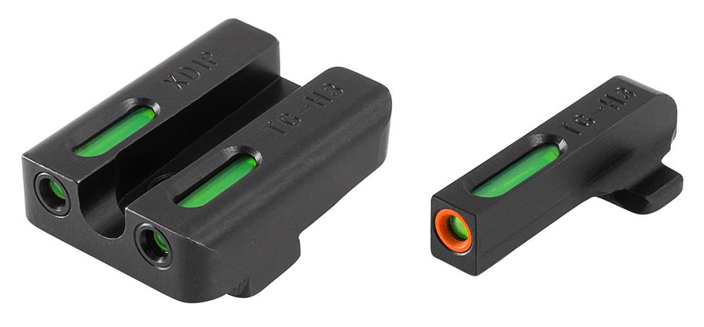 Truglo TFX Pro Tritium/Fiber-Optic Day/Night Sights Fit Springfield XD|Springfield XDM (excluding 5-1/4 in Comp Series)|Springfield XDS - Orange Outline