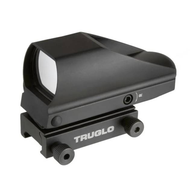 Truglo Tru-Brite Multi-Reticle Dual Color Open Red Dot Sight 24x34mm Window Black