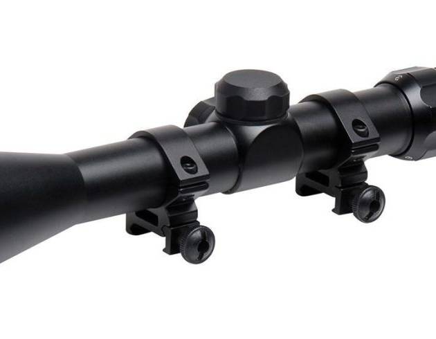 Truglo Trushot Rifle Scope w/Weaver Style Rings - 3-9x40mm  11.52-37.7' 3.15-3.94" Matte