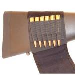 Grovtec Buttstock Cartridge Shell Holder Rifle with Flap Brown