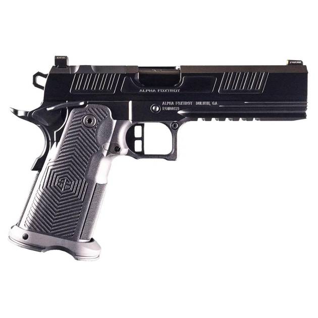 Alpha Foxtrot AF1911 Romulus Handgun 9mm Luger 20rd Magazine 5" Barrel Black RMS-c Cut