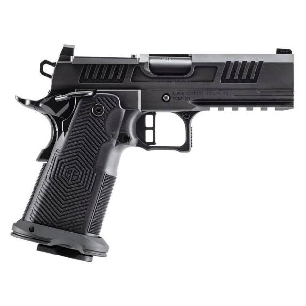 Alpha Foxtrot 1911 Romulus 10mm Auto 17rd Magazines(2) 4.25" Bull Ramped Barrel MOS DLC Black