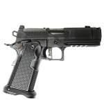 Alpha Foxtrot AF1911-Romulus MOS Adapter Handgun 9mm Luger 17(1) & 20rd(1) Magazines 3.5" Comp Threaded Barrel DLC Black