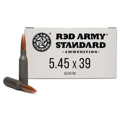 Century Arms Red Army Standard Rifle Ammunition 5.45x39 60gr FMJ Lead Core 30/ct