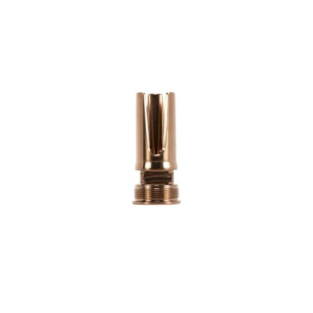 Q 3 Prong Flash Hider 1/2-28 8.6BLK .338 Bore