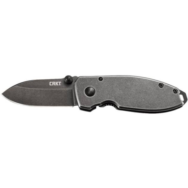 CRKT Squid Black Stonewash Knife 2-1/5" Drop Point Blade