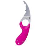 CRKT Bear Claw Fixed Knife 2-2/5" Hawkbill Blade Pink