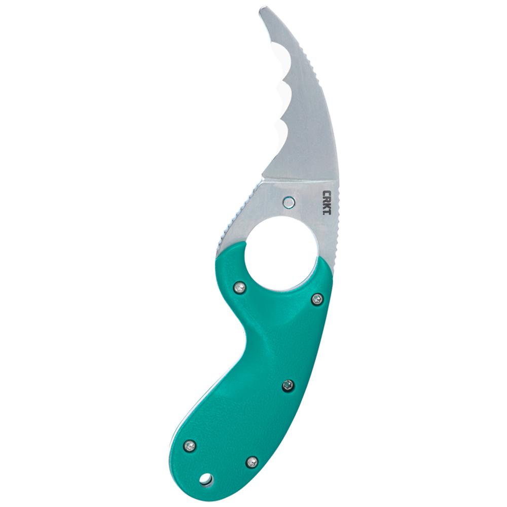 CRKT Bear Claw Fixed Knife 2-2/5" Hawkbill Blade Green