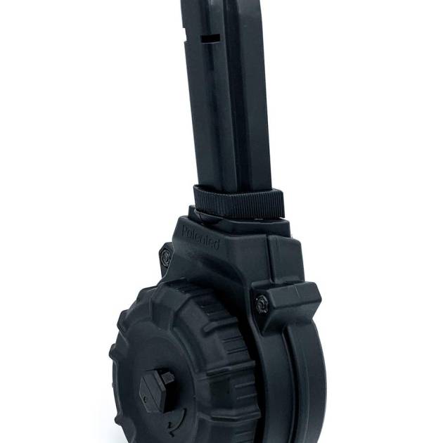 Promag Browning Hi-Power 9mm Handgun Magazine Black Polymer 50/rd Drum