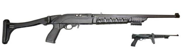 Ruger 10/22 Tactical Folding Stock - Black Polymer