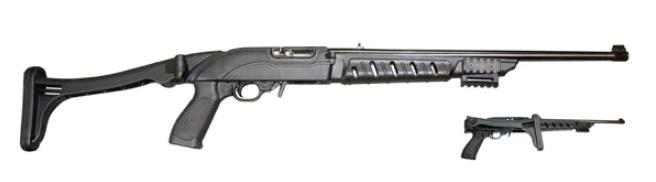 Ruger 10/22 Tactical Folding Stock - Black Polymer