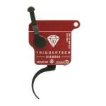 TriggerTech Rem Clone (NO BOLT STOP) Black Diamond Pro Trigger Single Stage Adjustable Black/Red