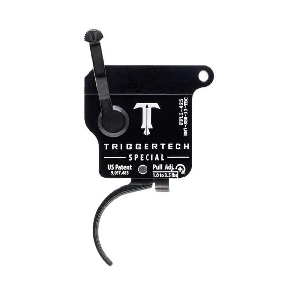 Triggertech Rem Model 7 Special Single Stage Trigger 1.0-3.5 lbs Curved Black