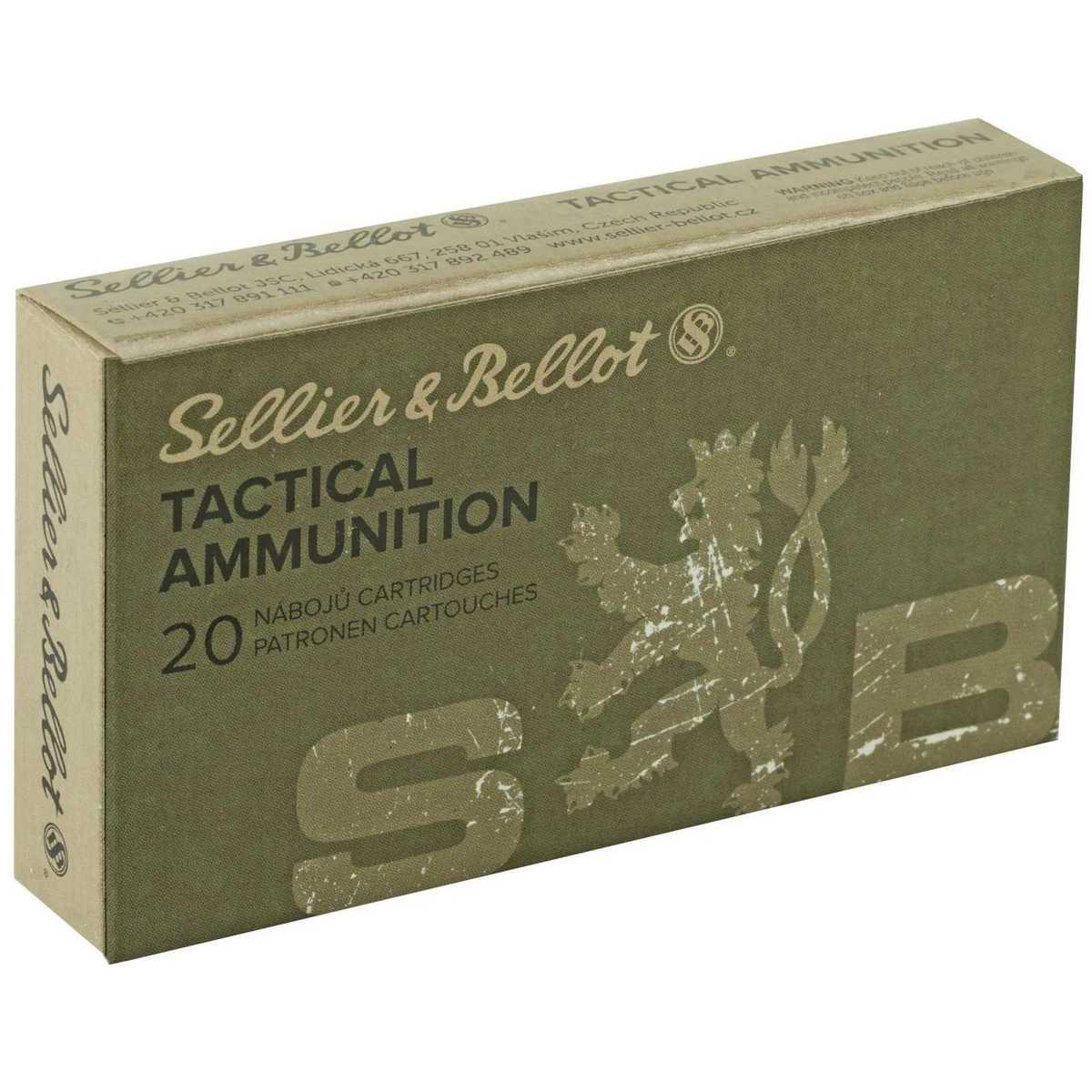 Sellier & Bellot Rifle Ammunition 7.62x39mm 123 gr FMJ 2420 fps 20/ct