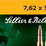 Sellier & Bellot Rifle Ammunition 7.62x54R 180 gr 2580 fps FMJ 20/ct