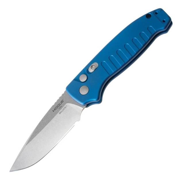 Hogue Ballista I Automated Folder Knife 3 1/2" Drop Point Blade Blue