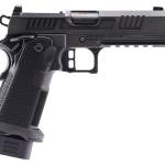 Alpha Foxtrot AF1911-Romulus MOS Adapter Handgun 9mm Luger 17(1) & 20rd(1) Magazines 4.25" Comp Threaded Barrel DLC Black